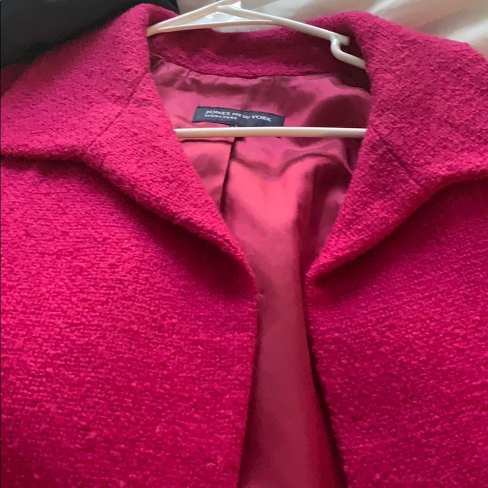 A pink whool blazer
